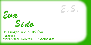 eva sido business card